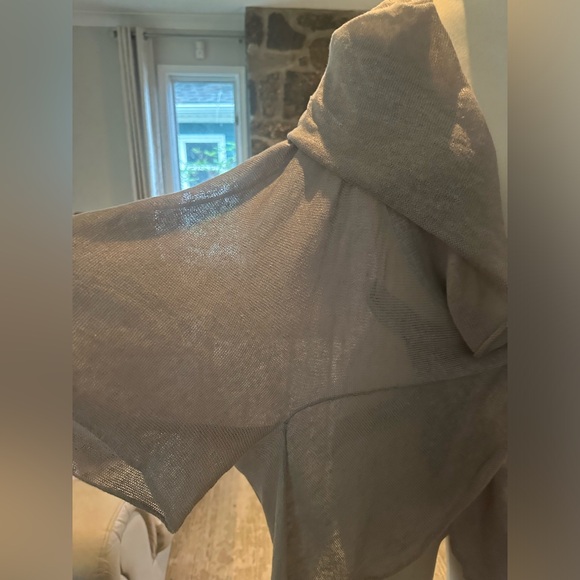 100% linen cardigan cape. Super soft - Picture 3 of 11